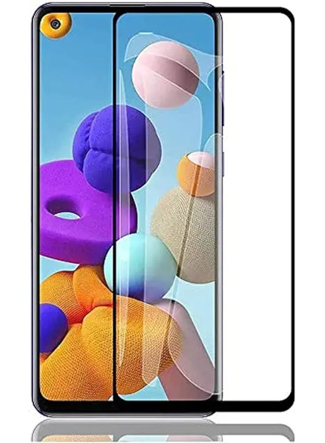 Screen Protector For Samsung Galaxy  A21s , 5D Tempered Glass Protector 9H Hardness, Bubble Free, HD Clear Samsung Galaxy A21s Screen Protector